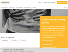 Tablet Screenshot of nedspine.nl